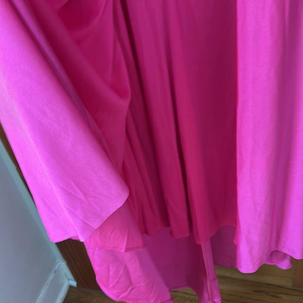 NWT Mermaid Cowl Neck Sweep Train Jersey Prom Dress with Pleated Sequins Split - Picture 16 of 16